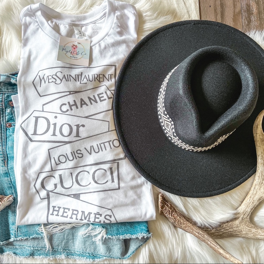 “Rodeo drive” graphic is a Bella Canvas unisex tee